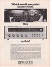 Beautiful Rare 1974 Scott R77S Receiver Print-ad. Fixed Price $9.95.