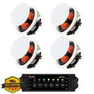 Herdio 8" 200W Ceiling Speakers Bluetooth Recessed Home Theater 4PK. Fixed Price $190.30.