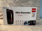 Rca Mini Bazooka FLEX-4 Black Bluetooth Speaker Led Flame Fm Aux. Fixed Price $25.00.
