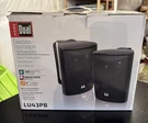 2X Dual LU43PB Indoor/outdoor Speakers - Black New Unused. Fixed Price $38.00.