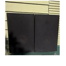 Speakers Vintage Wood Grain Bookshelf Pair Wired Black Grilles 2.0. Fixed Price $35.00.