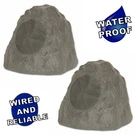 Theater Solutions Full Range Outdoor Slate Grey Rock 2 Speakers With 8" Woofers. Fixed Price $144.99.