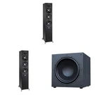 Elac Debut 3.0 DF63 Black Tower Speakers (pair) With 15 Inch Subwoofer. Fixed Price $2247.00.