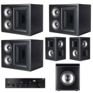 Klipsch THX-5000 6-PC Surround Sound Home Theater System Black #1068688. Fixed Price $11724.99.