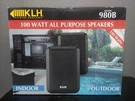 Klh 980B Model 100 Watt Ohm All Purpose Black Speakers Indoor & Outdoor. Fixed Price $79.95.