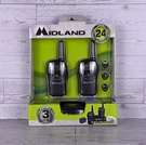Midland Two-way Radios Black Value Pack Up To 24 Mile Range Model LXT500VP3 New. Fixed Price $37.49.