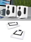 Sanyun SW601 15 Tilted Desk Speaker Stands For Compact 2''-3'' Computer Pc Book. Fixed Price $24.95.