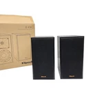 Klipsch R-41M Bookshelf Home Speakers Pair Black Wood Grain Open Box. Fixed Price $179.82.