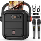 Jyx Karaoke Machine With 2 Wireless Microphones, Portable Large, Black. Fixed Price $103.99.