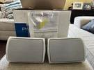 Presidian POD-4112 Water-resistant Indoor/outdoor 2-WAY Wired Speakers White. Fixed Price $100.00.