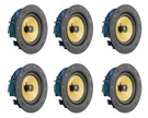 6 Pack Tdx 8" 2-WAY Ceiling Wall Home Theater Speaker Flush Mount White New. Fixed Price $265.95.