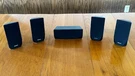 Sony (4) Satellite & (1) Center Surround Sound Speakers For Home Theater. Fixed Price $49.00.