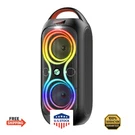 Party Bluetooth Speaker With Dual 4" Woofers, 60W Power, 12H Playtime, Dyna. Fixed Price $81.94.