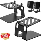 Vaydeer Desktop Speaker Stands Vibration Absorption Metal Pair 40LBS. Fixed Price $64.99.