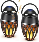 2 Pack Outdoor Bluetooth Speakers,wireless With Led Flame FLICKERS,IP5X. Fixed Price $63.19.