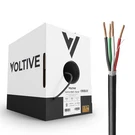 Voltive 16/4 Speaker Wire, In-wall CL3 & Direct Burial, Black, 500FT. Fixed Price $319.99.