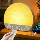 Jonrryin Tap Snooze Sunrise Alarm Clock Wake Up Light Remote Bluetooth Spe. Fixed Price $71.36.
