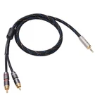 Jorzor Audiophile 3.5MM Male To 2 Rca Cable, Hi-fi Sound Nylon-bra.... Fixed Price $45.41.
