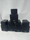 Set Of 5 Klh Audio Systems Model 09 Speakers Black Twistable Satellite. Fixed Price $49.99.