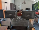 Bose Roommate Self Powered High Fidelity Speakers + Table Top Mount Stands Nice!. Fixed Price $150.00.