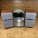Panasonic SA-PM39D Dvd Stereo System 5 Disc Cd Changer Am/fm Silver + Speakers. Fixed Price $129.87.