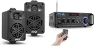 Indoor Outdoor Speakers And Bluetooth Stereo Amplifier Bundle. Fixed Price $131.99.