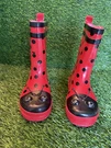 Kidorable Youth, Girls, Red Ladybug, Rain Boots Size 9Y. Fixed Price $15.00.