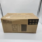 Nib Bestisan SR04F Bluetooth Bookshelf Speakers 2.0 Channel, 4" Woofer, 50W Wood. Fixed Price $75.00.