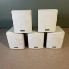 Lot Of 5 Yamaha NX-AV1 Satellite Surround Sound Speakers Light Gray Untested.. Fixed Price $24.00.