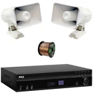 Pyle PT875BT Fm Radio Sound Receiver, 2X 8'' 65W Indoor/outdoor Pa Horn Speakers. Fixed Price $221.99.