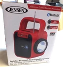 Jensen Model JEP-175 Portable Bluetooth Rechargeable Speaker New/box. Fixed Price $40.00.