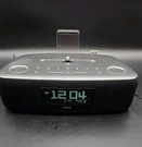 Ihome IDL44 Fm Clock Radio With Lightning Dock And Usb Port Power Cord + Antenna. Fixed Price $17.57.