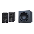 Elac Debut 3.0 Bookshelf Package Black With 15 Inch Subwoofer. Fixed Price $1348.00.