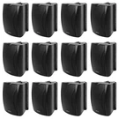12 Rockville WET-6B 70V 6.5" IP55 Black Commercial Indoor/outdoor Wall Speakers. Fixed Price $780.00.
