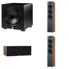 Elac Debut 3.0 Walnut 6.5 Inch Towers With Center And Varro 10 .... Fixed Price $2446.00.