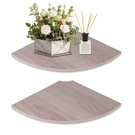 Jjl Corner Wall Shelf, 12-INCH Sector Set Of Wooden Hanging Shelves Wit. Fixed Price $41.34.