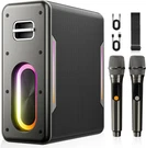 Karaoke Machine With 2 Wireless Microphones, Portable Bluetooth Speaker. Fixed Price $250.99.