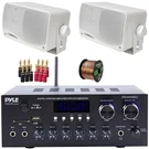 Pyle PDA69BU Fm Radio Home Audio Receiver, 2X 3.5'' 200W Speakers, Banana Plugs. Fixed Price $186.99.
