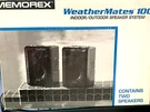 Memorex Weathermates 100 Indoor /outdoor Speaker System, New, Black. Fixed Price $50.00.
