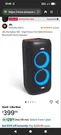 Jbl Partybox 100 & 110- Pair High Power Portable Speakers System 60W Each. Fixed Price $598.00.
