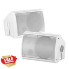 Studiofinix 6.5 Inch 400W Outdoor Waterproof Wall Mount Speakers White. Fixed Price $179.99.