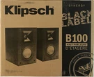 Klipsch Bookshelf Speaker Pair B100 Black New. Fixed Price $195.00.