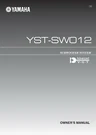 Operating Instructions For Yamaha YST-SW012. Fixed Price $11.26.