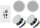 Home Audio Package In Wall Bluetooth Amplifier Volume Control Receiver Plat. Fixed Price $244.96.