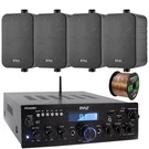 Pyle PDA6BU Usb 200W Bluetooth Stereo Receiver, 4X 4" 30W 3-WAY Speaker, Wire. Fixed Price $177.99.