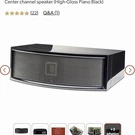 Martinlogan Electromotion Esl Center Speaker Black Wired 150W. Fixed Price $1399.99.