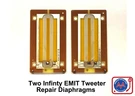 (2) Infinity Emit Tweeter Repair Parts Two Pieces Over 3500 Sold.... Fixed Price $56.00.