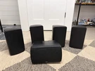 Boston Acoustics Micro 100X Bookshelf Speaker - Set Of 5. Fixed Price $350.00.