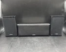 Yamaha NS-C40 Center + NS-B40 Bookshelf Speakers 3-PIECE Set Black 100W, 6 Ohms. Fixed Price $54.87.