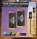 Hard Rock Wireless Bluetooth Speaker 2 Pack Outdoor IPX5 Waterproof Recharge. Fixed Price $47.97.